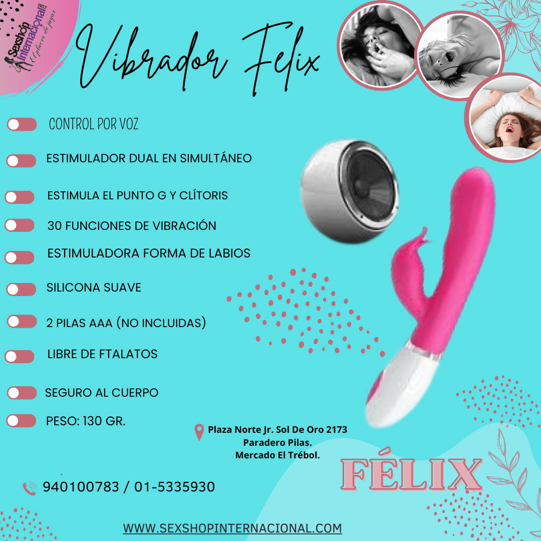 Vibrador con comando de voz Félix 